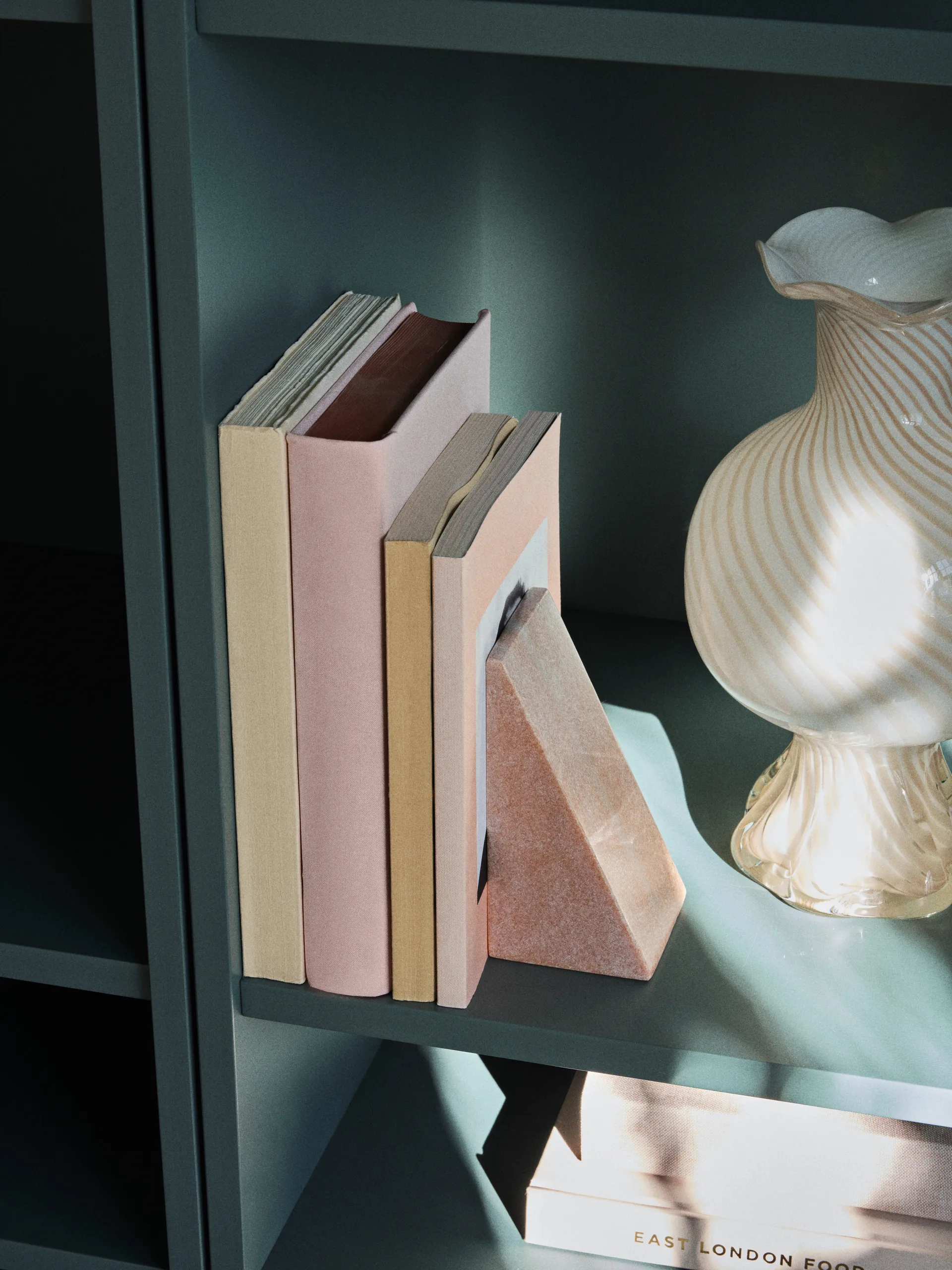 Jarl Buchstütze 2er-Pack, Rose marble Broste Copenhagen