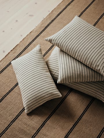 Karen Kissenbezug - Light beige-black, 60x60 cm - Broste Copenhagen