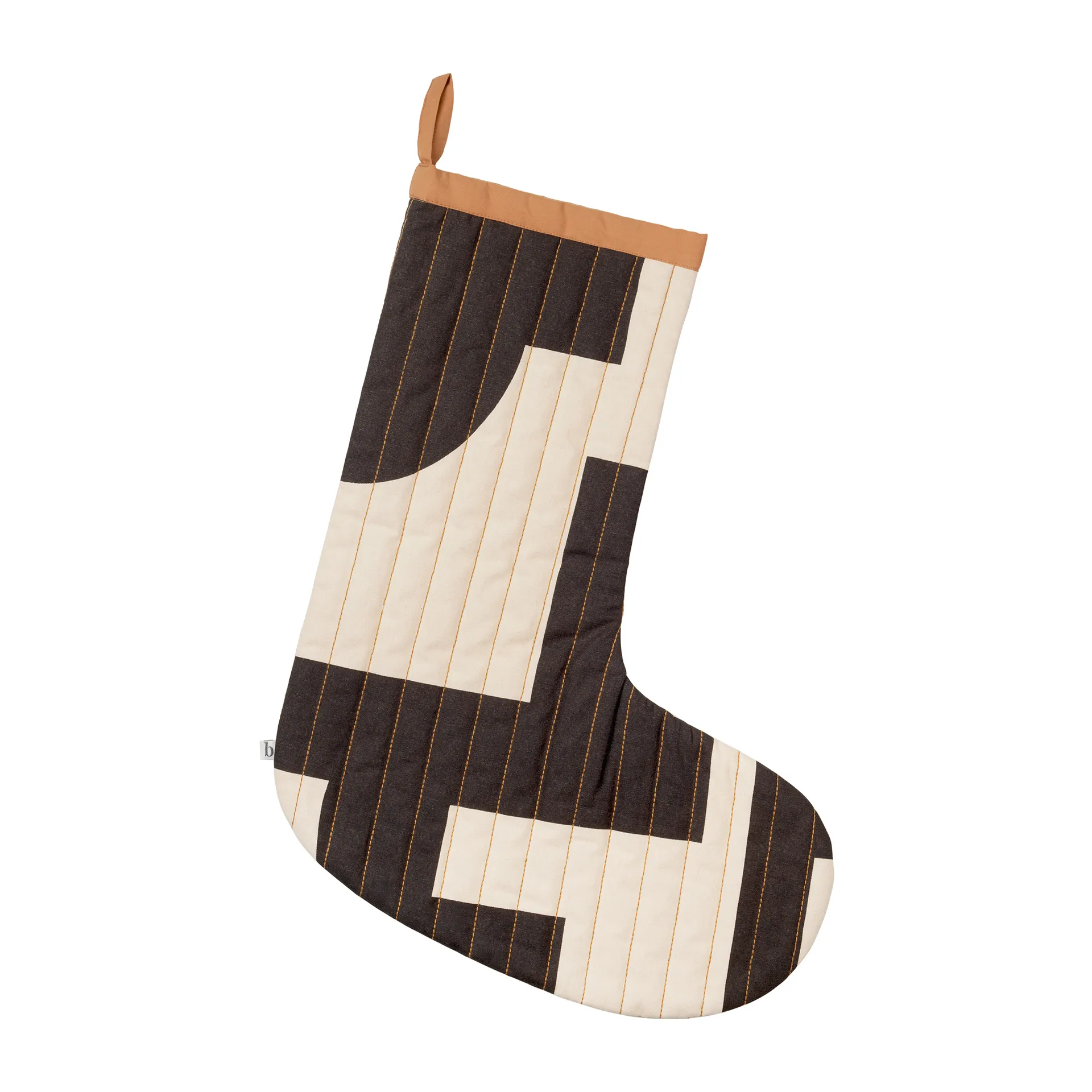 Karla Weihnachtsstrumpf, Turkish coffee black Broste Copenhagen