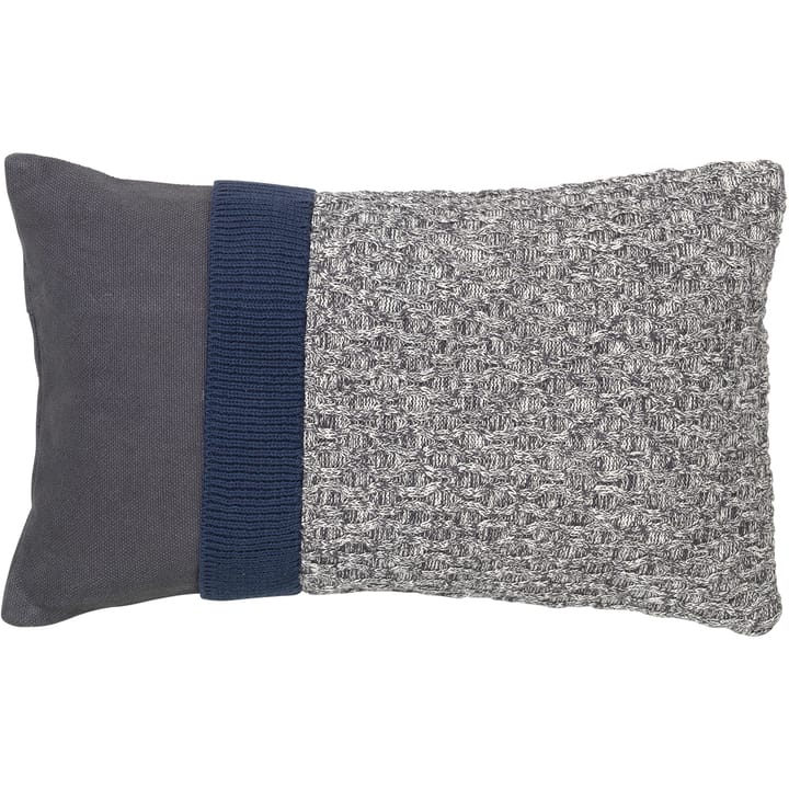 Knit Kissenbezug 30 x 50cm - Dark grey-blue night - Broste Copenhagen