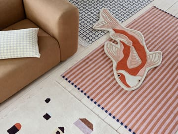 Koi Teppich 97 x 120cm - Pumkin orange - Broste Copenhagen