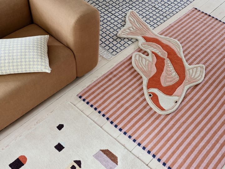 Koi Teppich 97 x 120cm - Pumkin orange - Broste Copenhagen