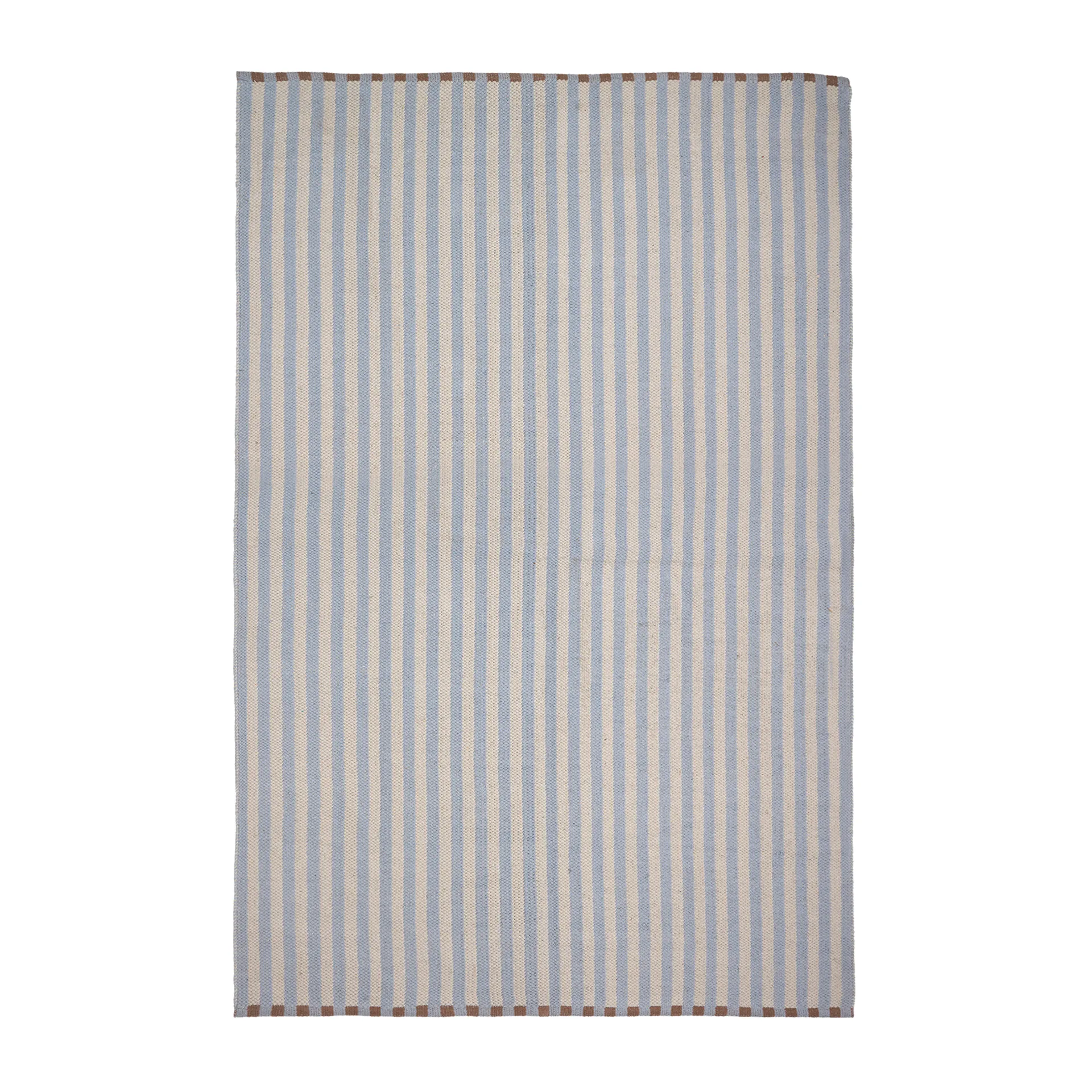Lamel Teppich 140 x 200cm, Serenity blue-light warm grey Broste Copenhagen