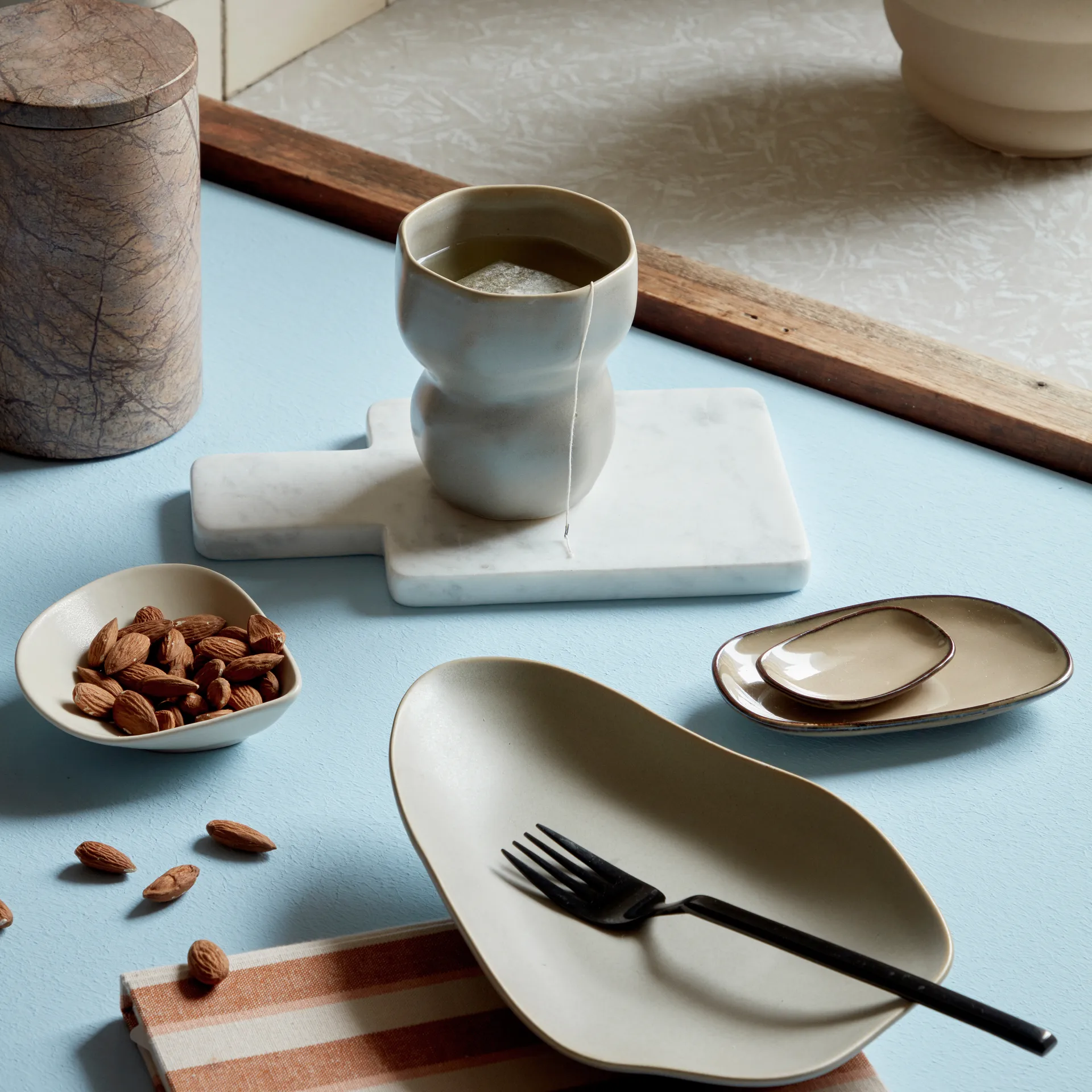 Limfjord Teller 14 x 24cm, Soft brown Broste Copenhagen