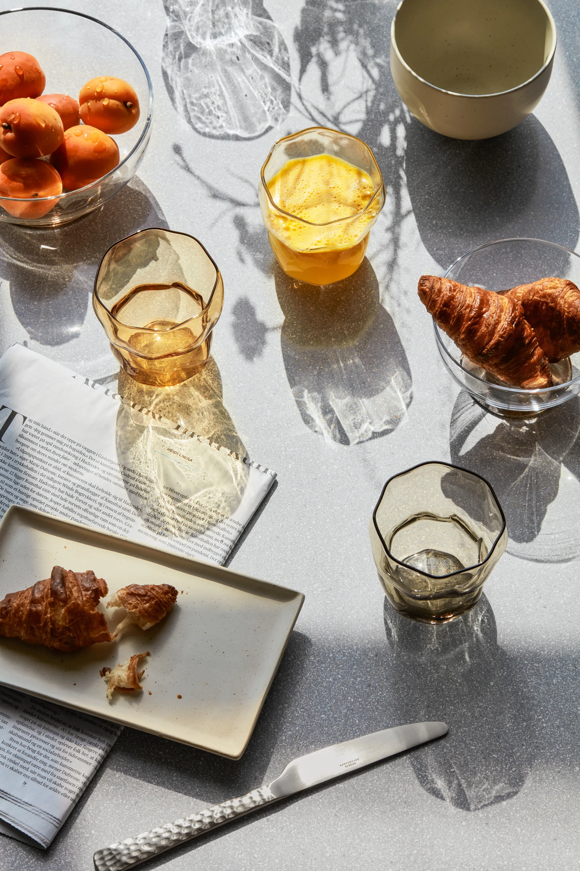 Limfjord Wasserglas 25cl, Light grey Broste Copenhagen