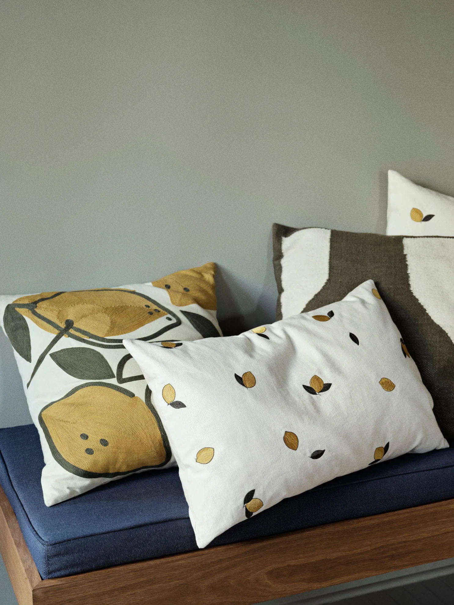 Limone Kissenbezug 50 x 50cm, Castle beige Broste Copenhagen