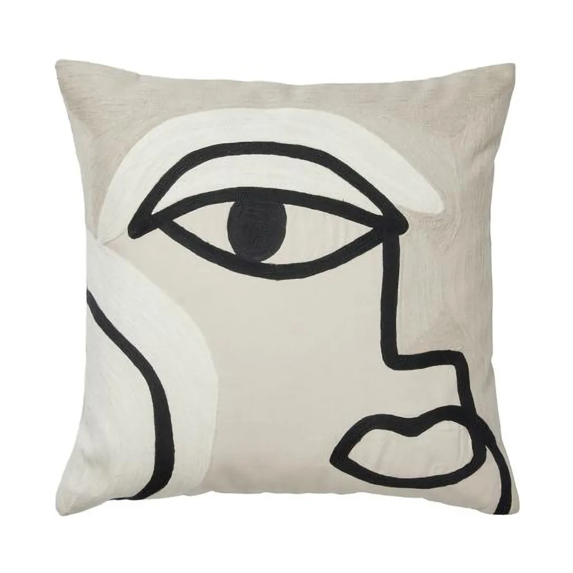 Manon Kissenbezug 50x50 cm, Black Broste Copenhagen