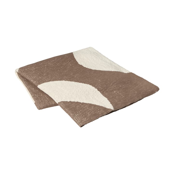 Maren Decke 130x180 cm - Kangaroo Brown-Off White - Broste Copenhagen