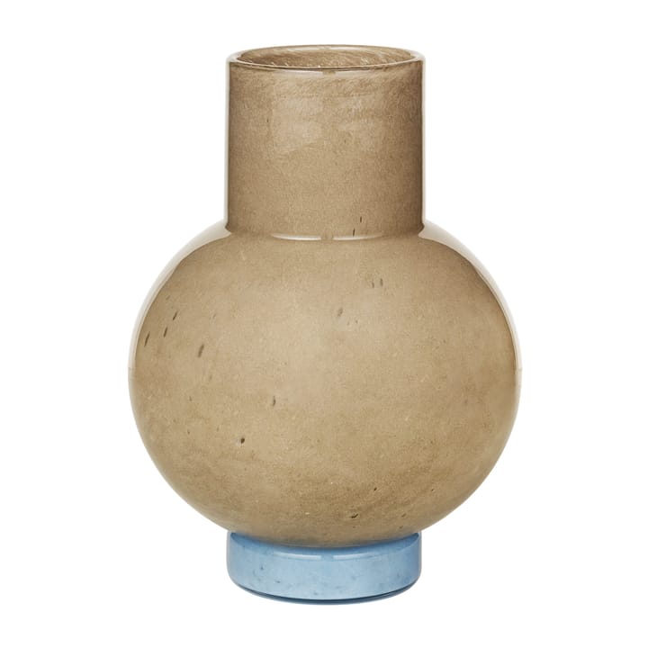 Mari Vase 27cm - Taupe-seranity light blue - Broste Copenhagen