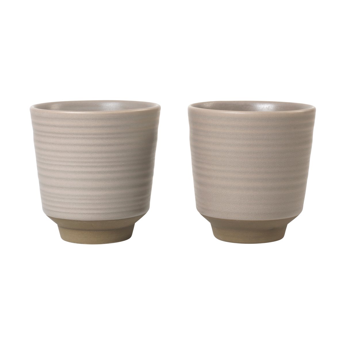 Broste Copenhagen Miko Becher 15 cl 2er-Pack Warm grey