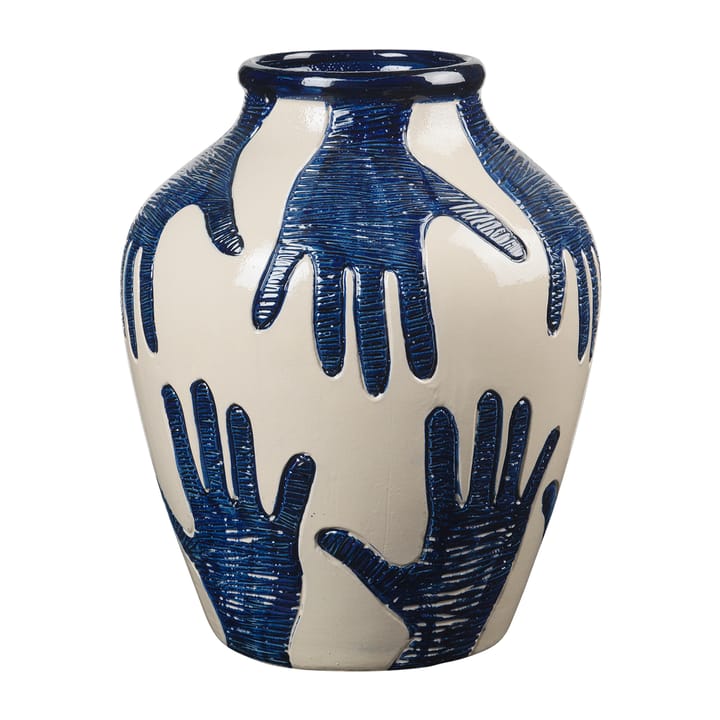 Mime Vase 40cm - Intense blue-rainy day - Broste Copenhagen