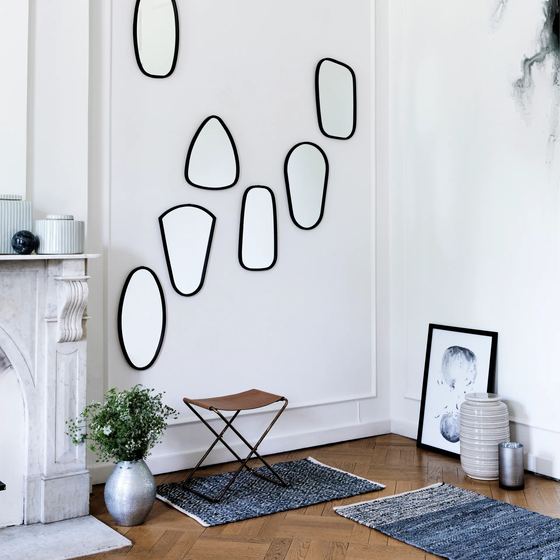 Nola Hocker Leder, Braun, 45cm Broste Copenhagen