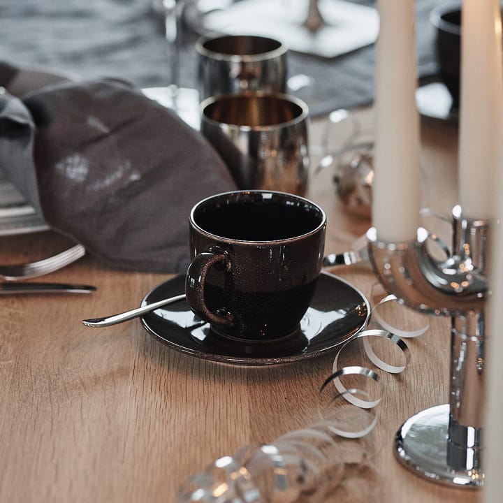 Nordic Coal Tasse inkl. Untertasse, 8,8cm Broste Copenhagen