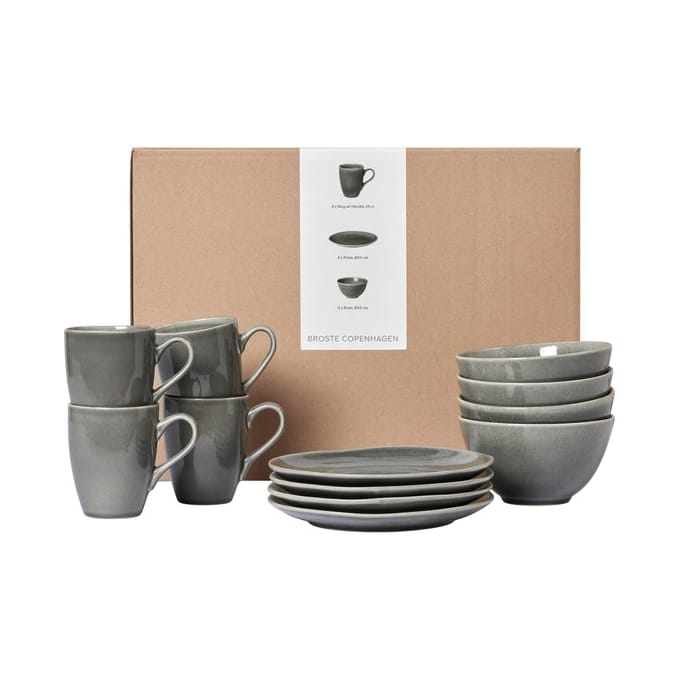 Nordic Rain Frühstücksset, 12-teilig Broste Copenhagen