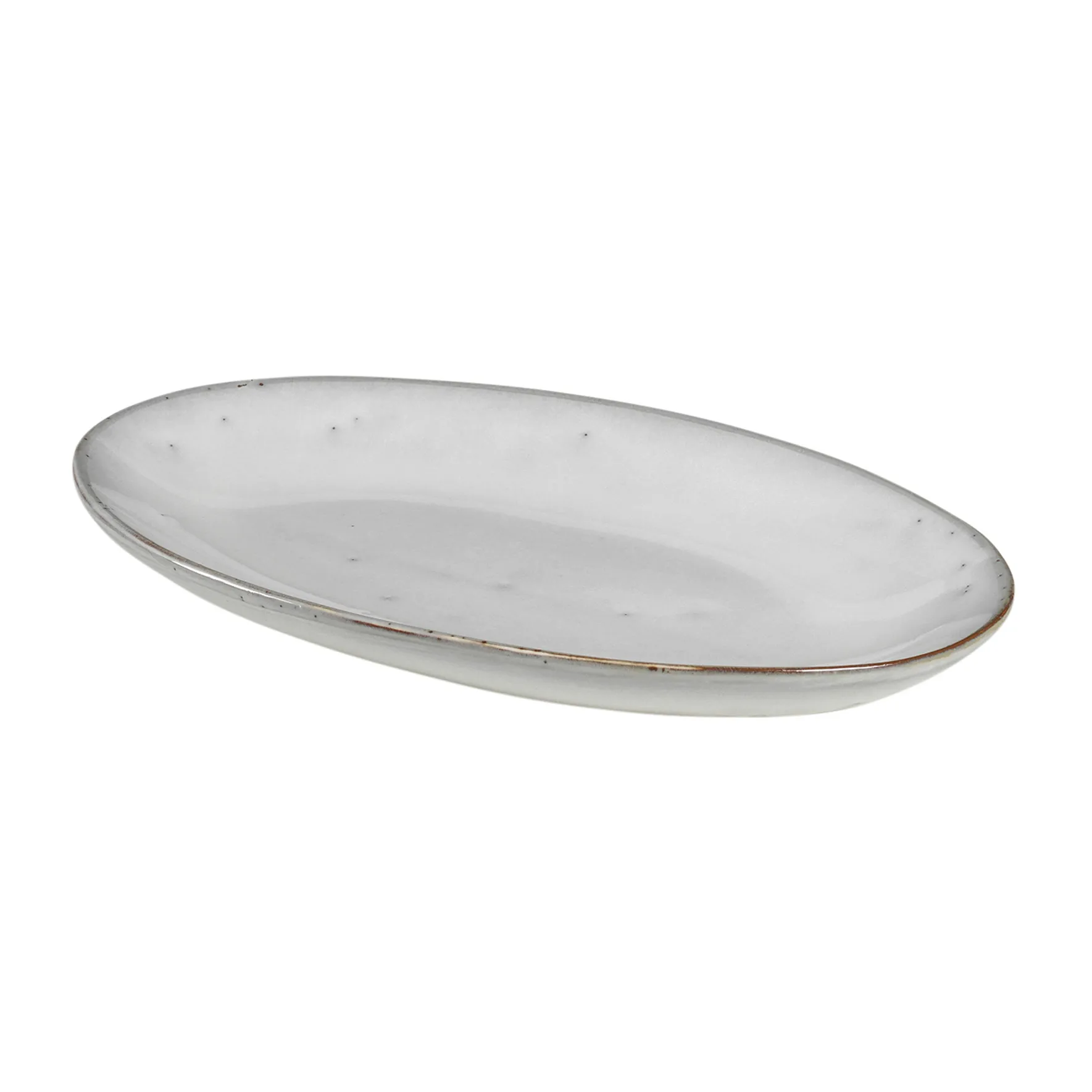 Nordic Sand Servierteller oval, 13,6 x 22cm Broste Copenhagen