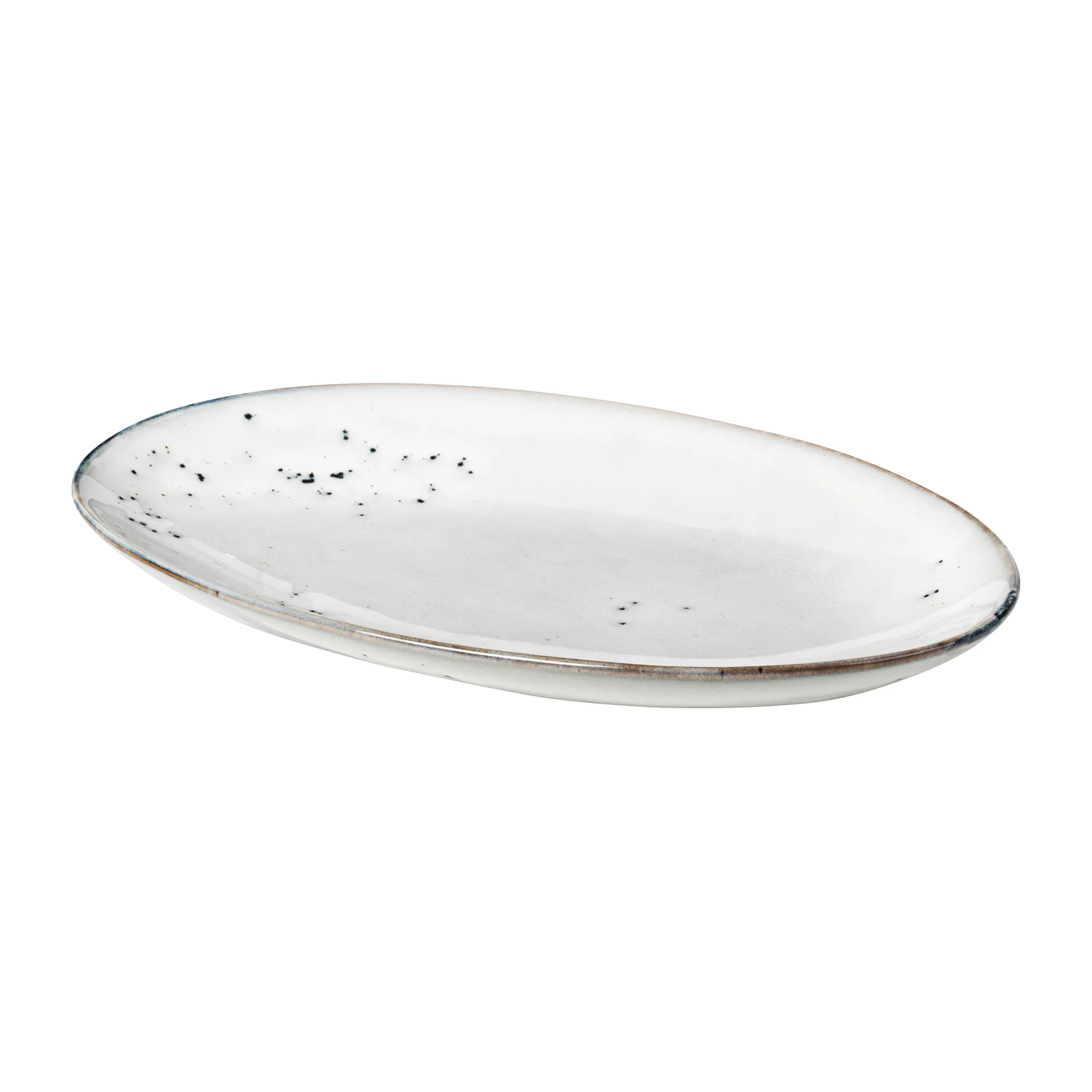 Nordic Sand Servierteller oval, 13,6 x 22cm Broste Copenhagen