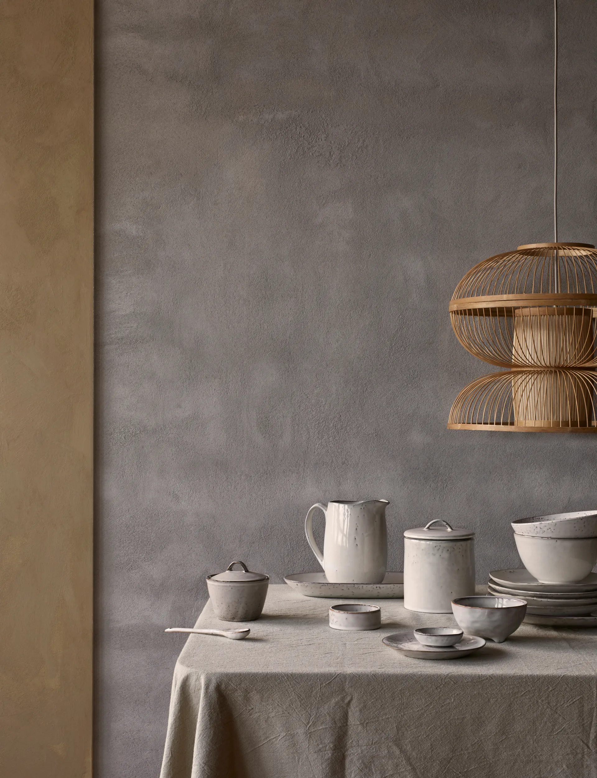 Nordic Sand Servierteller oval, 13,6 x 22cm Broste Copenhagen