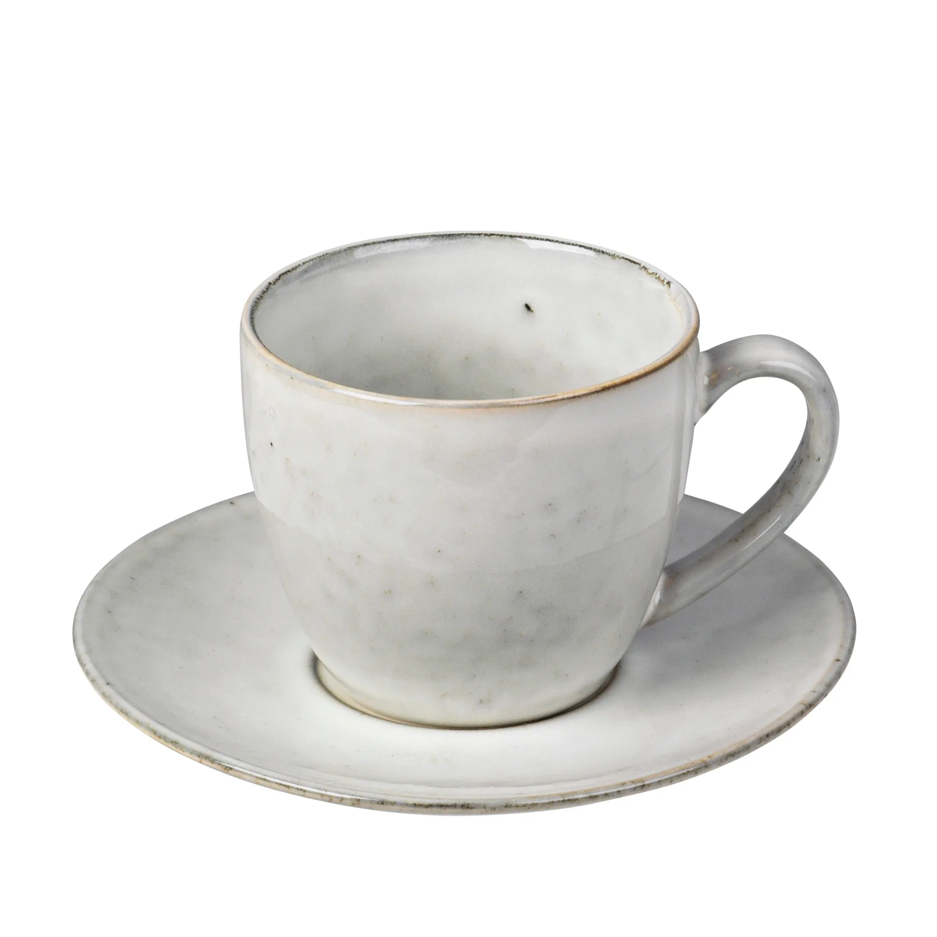 Nordic Sand Tasse + Untertasse, 8,8cm Broste Copenhagen