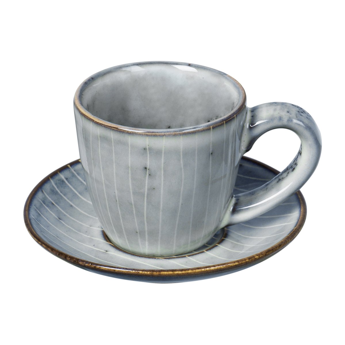 Broste Copenhagen Nordic Sea Espressotasse mit Untertasse 5cl