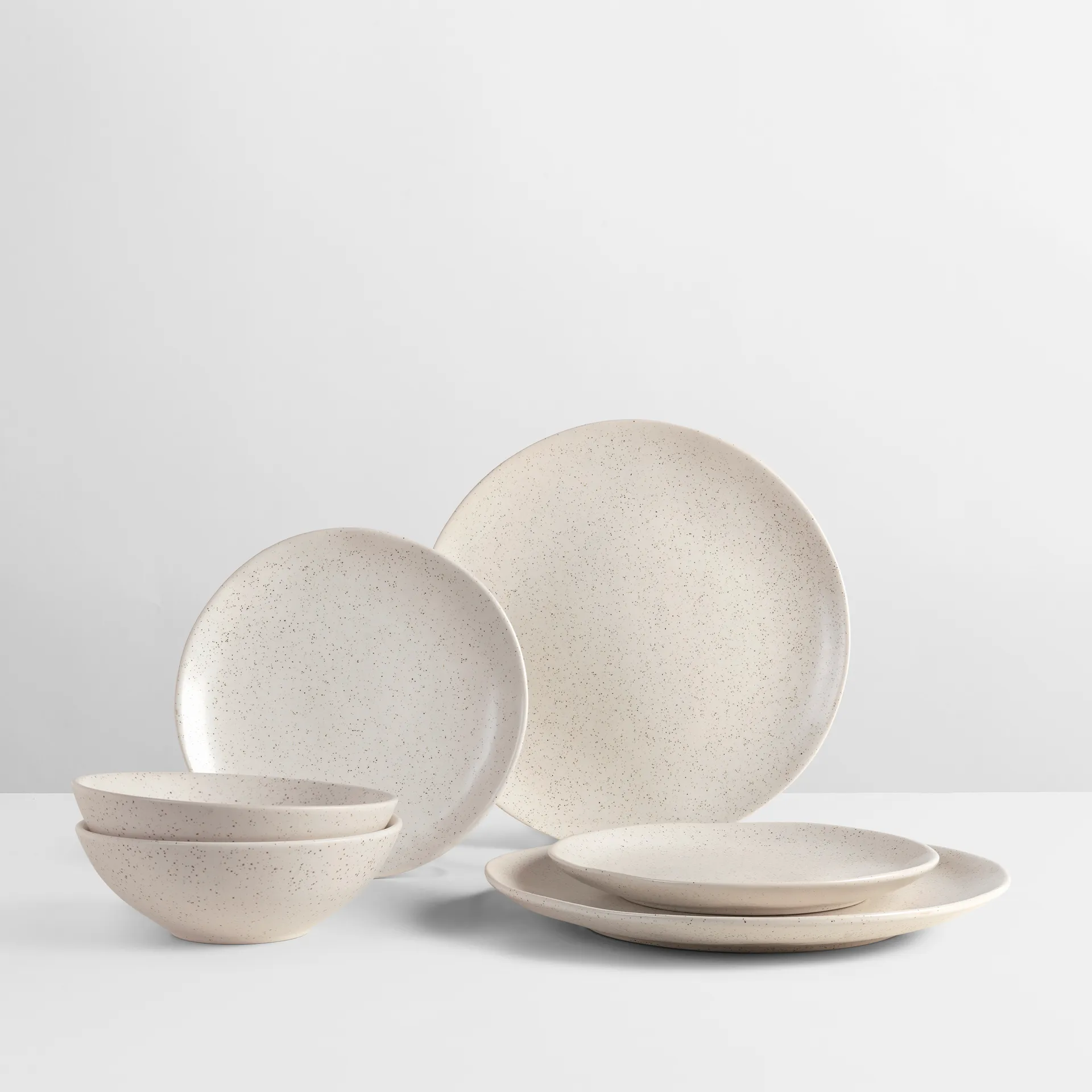 Nordic Vanilla Dinnerset für Zwei, 6 Teile Broste Copenhagen