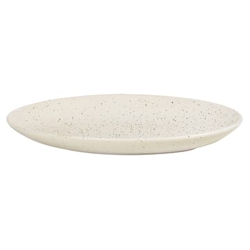 Nordic Vanilla Teller oval 22cm - Cream with grains - Broste Copenhagen