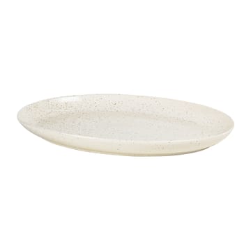 Nordic Vanilla Teller oval 35,5cm - Cream with grains - Broste Copenhagen