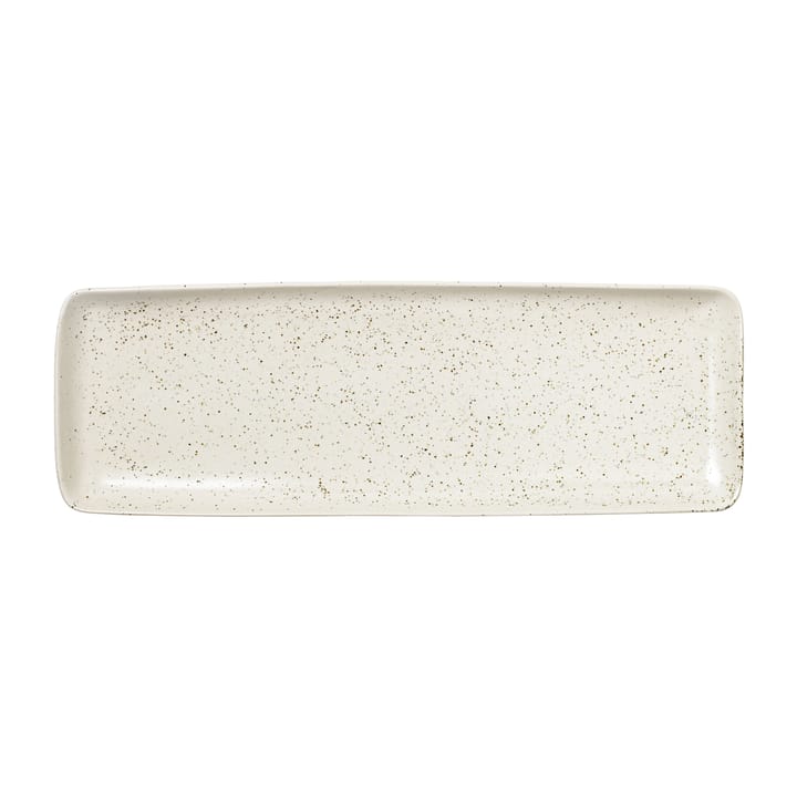 Nordic Vanilla Teller rechteckig 12,5 x 35cm - Cream with grains - Broste Copenhagen