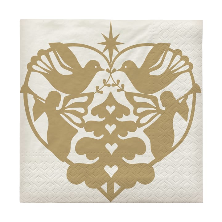 Nostalgia Papierserviette 33x33 cm 20er-Pack - Off White - Broste Copenhagen