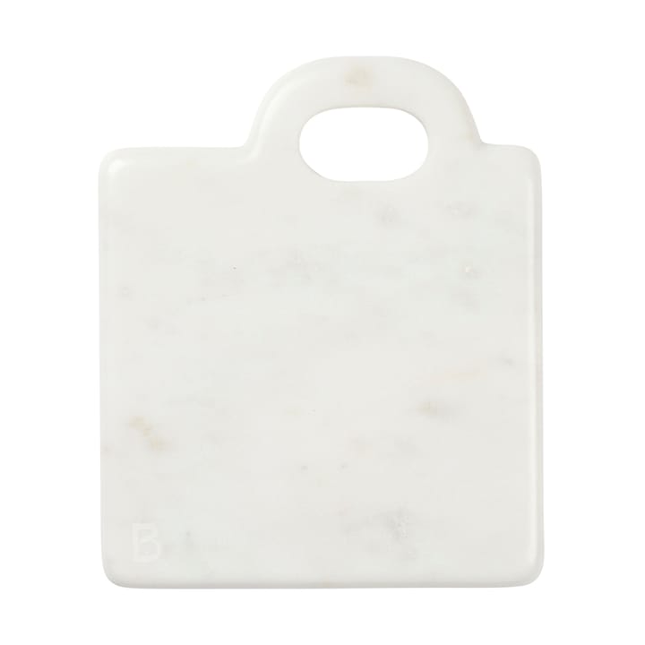 Olina Schneidebrett 14x17 cm - White marble - Broste Copenhagen