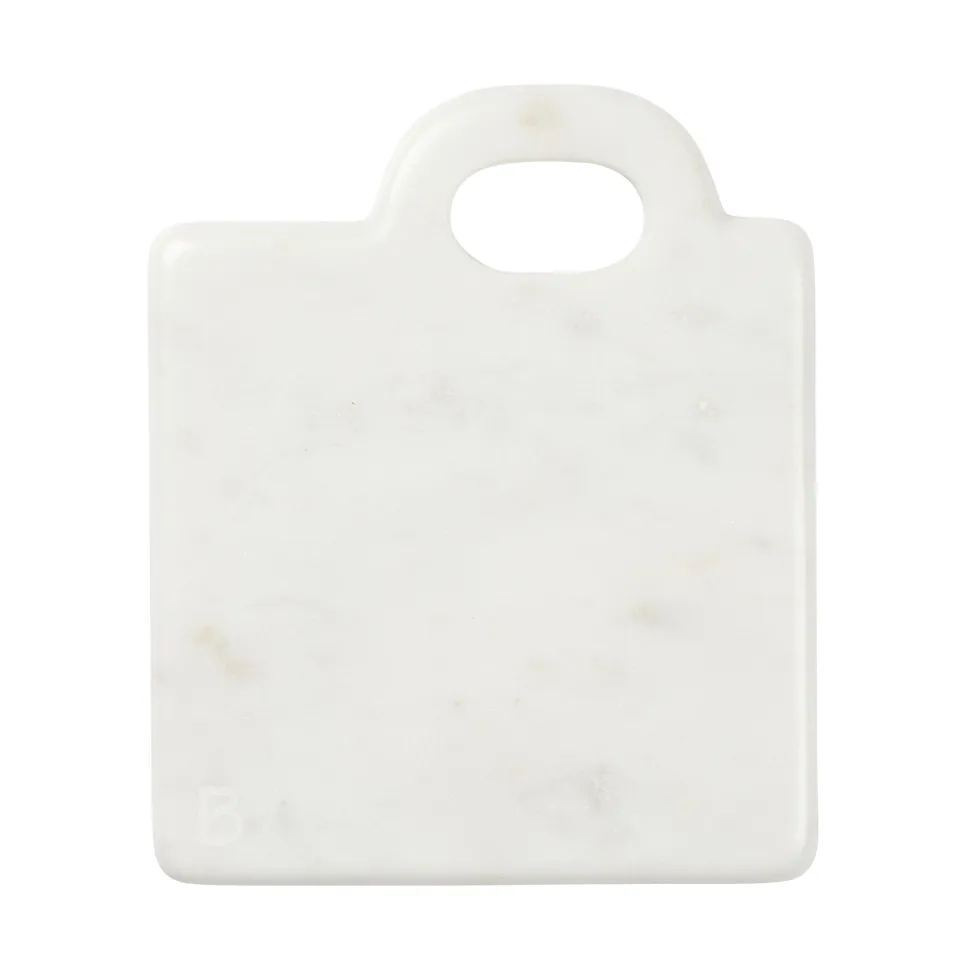 Broste Copenhagen Olina Schneidebrett 14x17 cm White marble