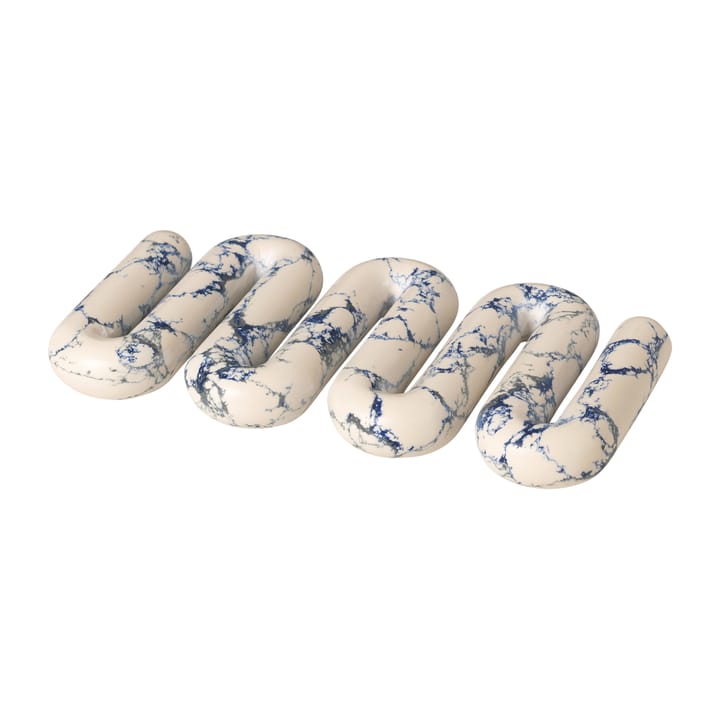 Orla Topfuntersetzer 14 x 25cm, White-spectrum blue Broste Copenhagen
