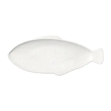 Pesce Teller 17,6 x 41,4cm - Transparent white - Broste Copenhagen