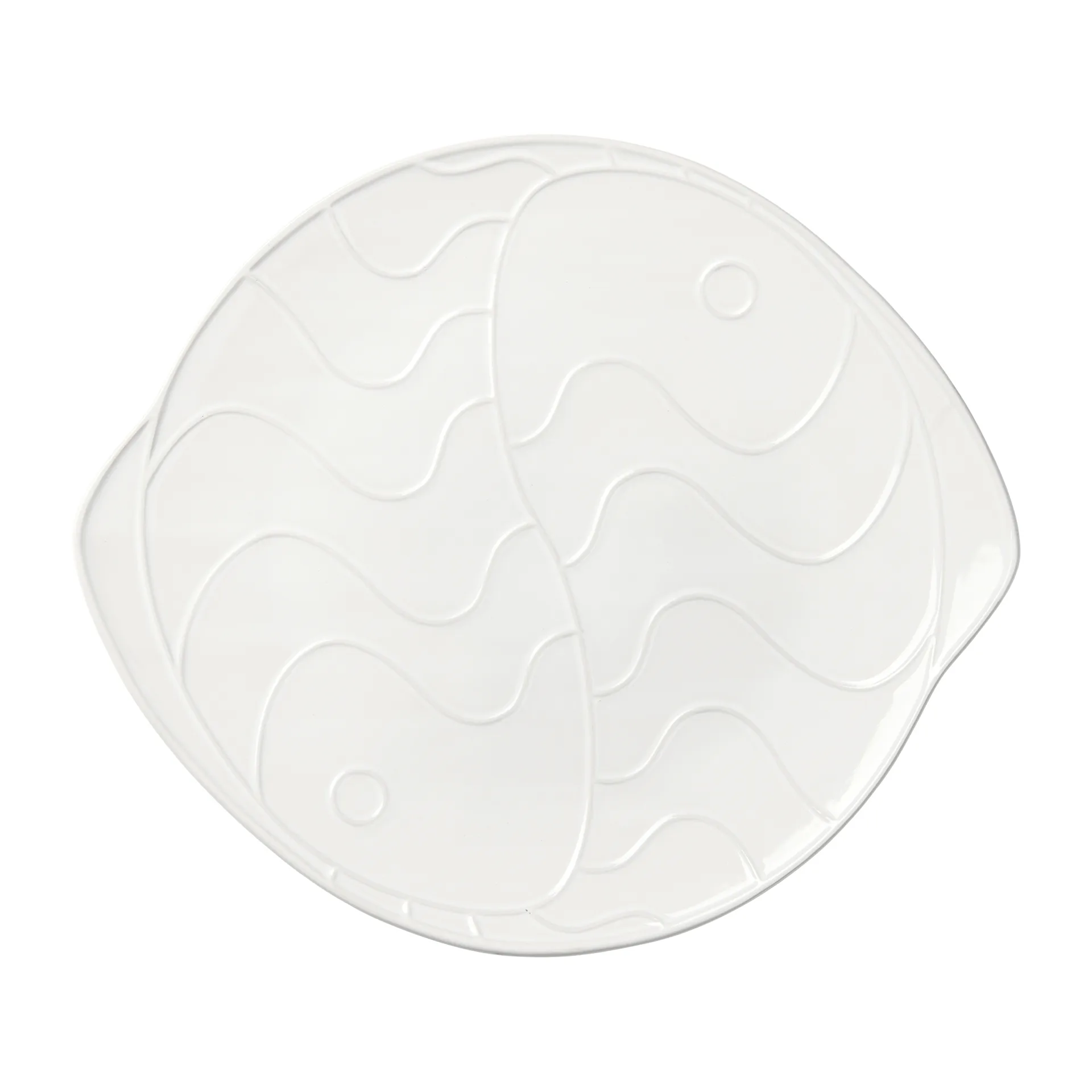 Pesce Teller 30 x 34,6cm, Transparent white Broste Copenhagen