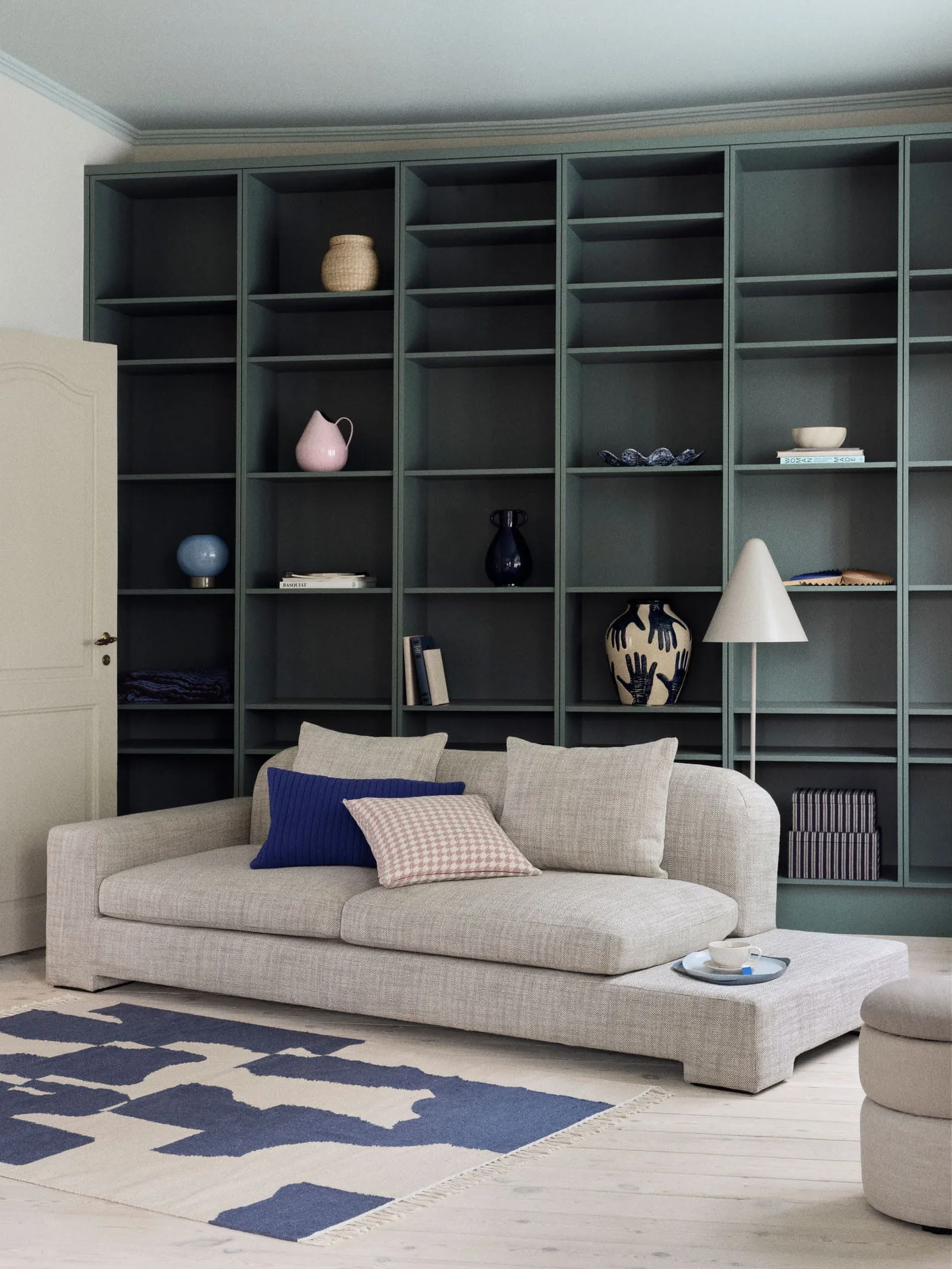 Pond Pouf 42cm, Beige shades Broste Copenhagen