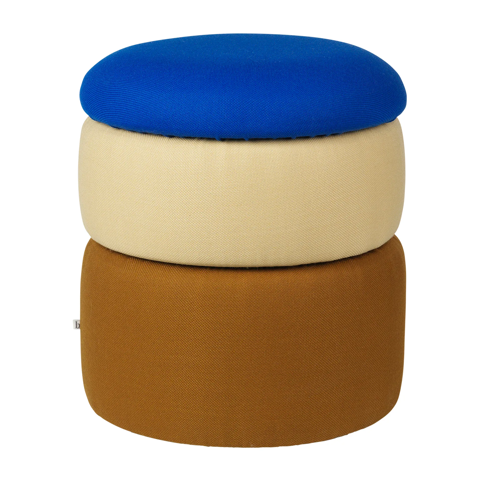 Pond Pouf 42cm, Blue-sand-ochre Broste Copenhagen