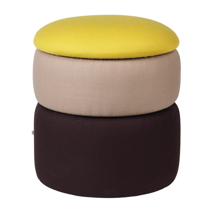 Pond Pouf 42cm - Yellow-beige-dark grape - Broste Copenhagen