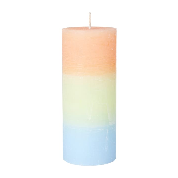 Rainbow Blockkerze 17cm, Cloudy melon Broste Copenhagen