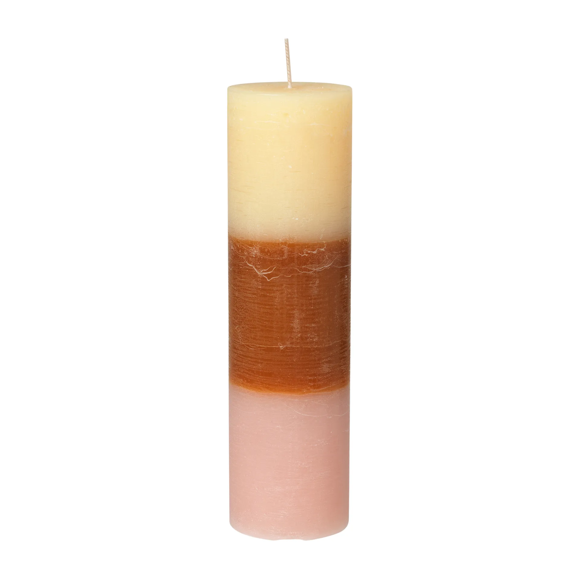 Rainbow Blockkerze 25cm, Tequila sunrise Broste Copenhagen