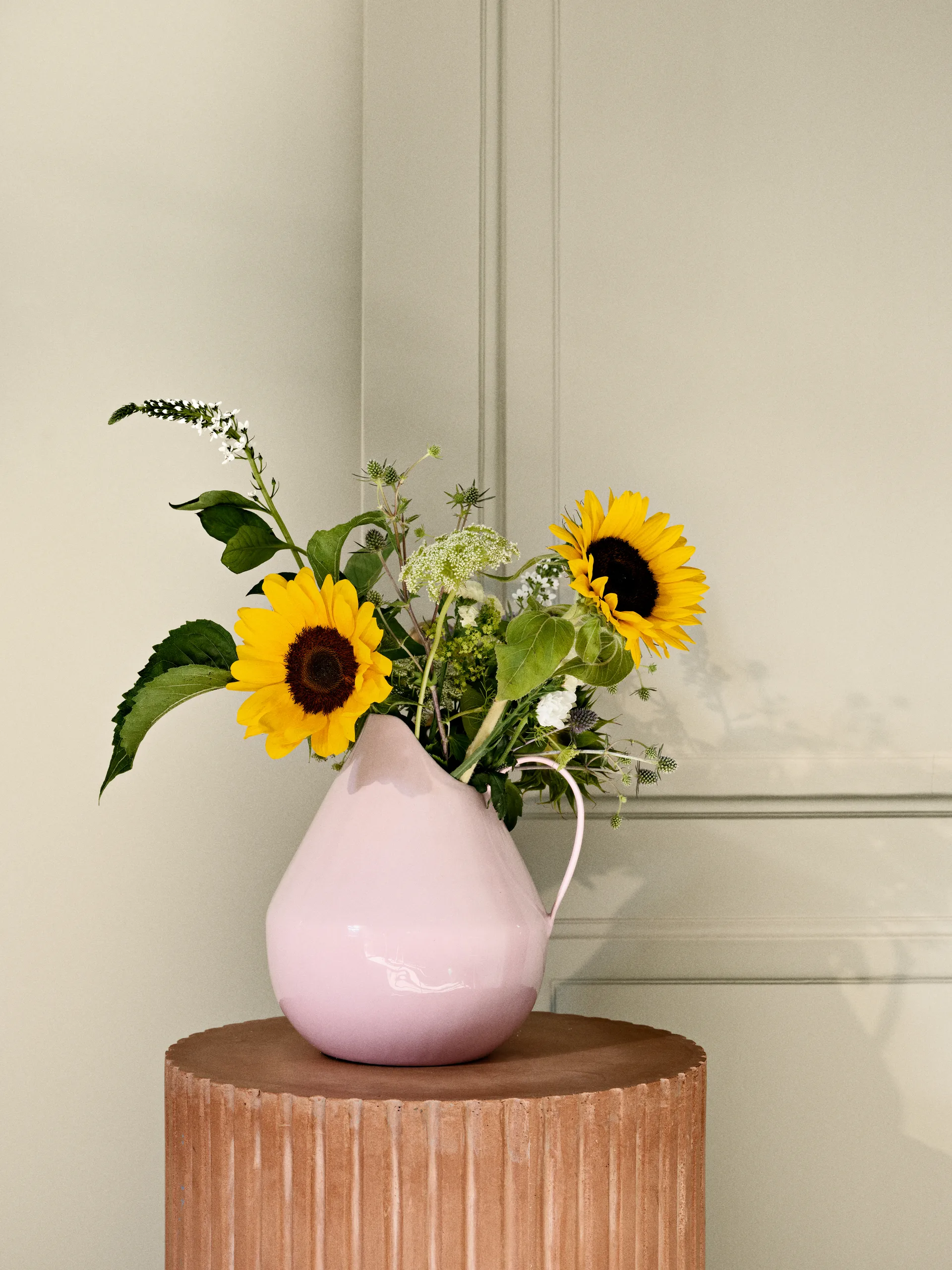Rosario Vase 25cm, Fairy pink Broste Copenhagen