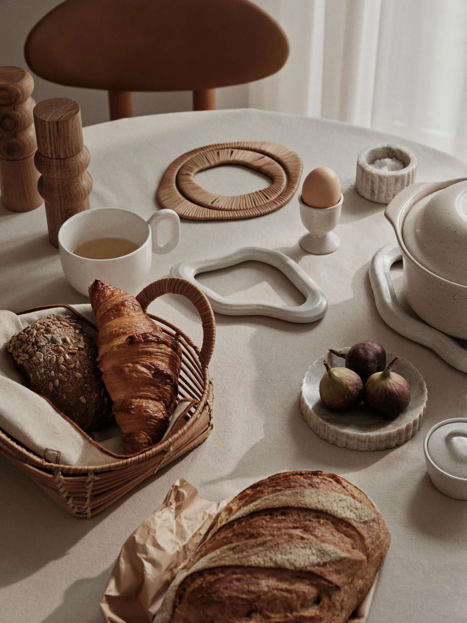 Safi Korb Ø22 cm, Natural Broste Copenhagen