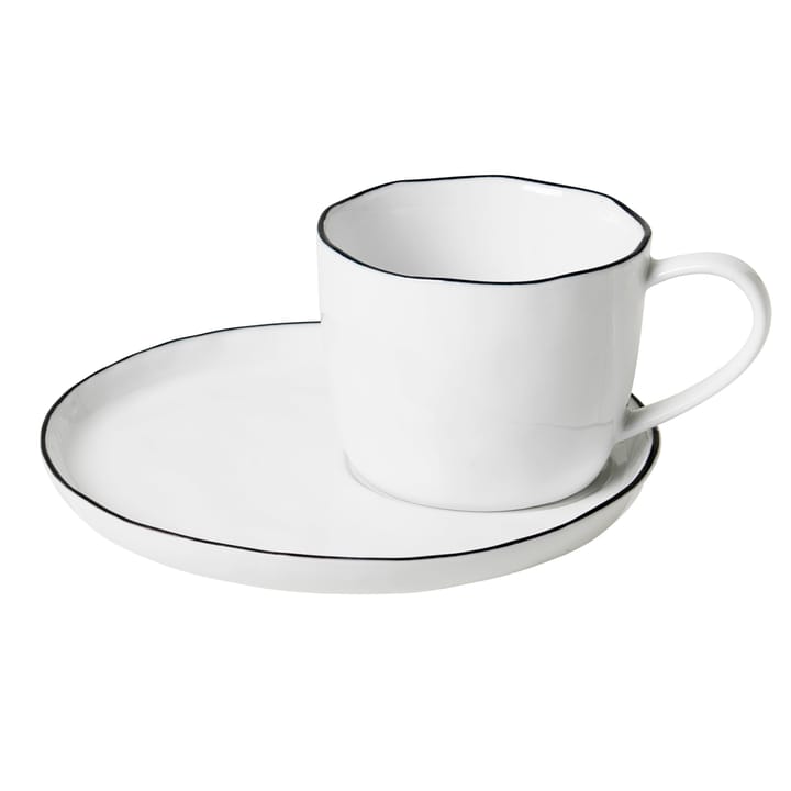 Salt Tasse inkl. Untertasse - Groß, 6,5cm - Broste Copenhagen