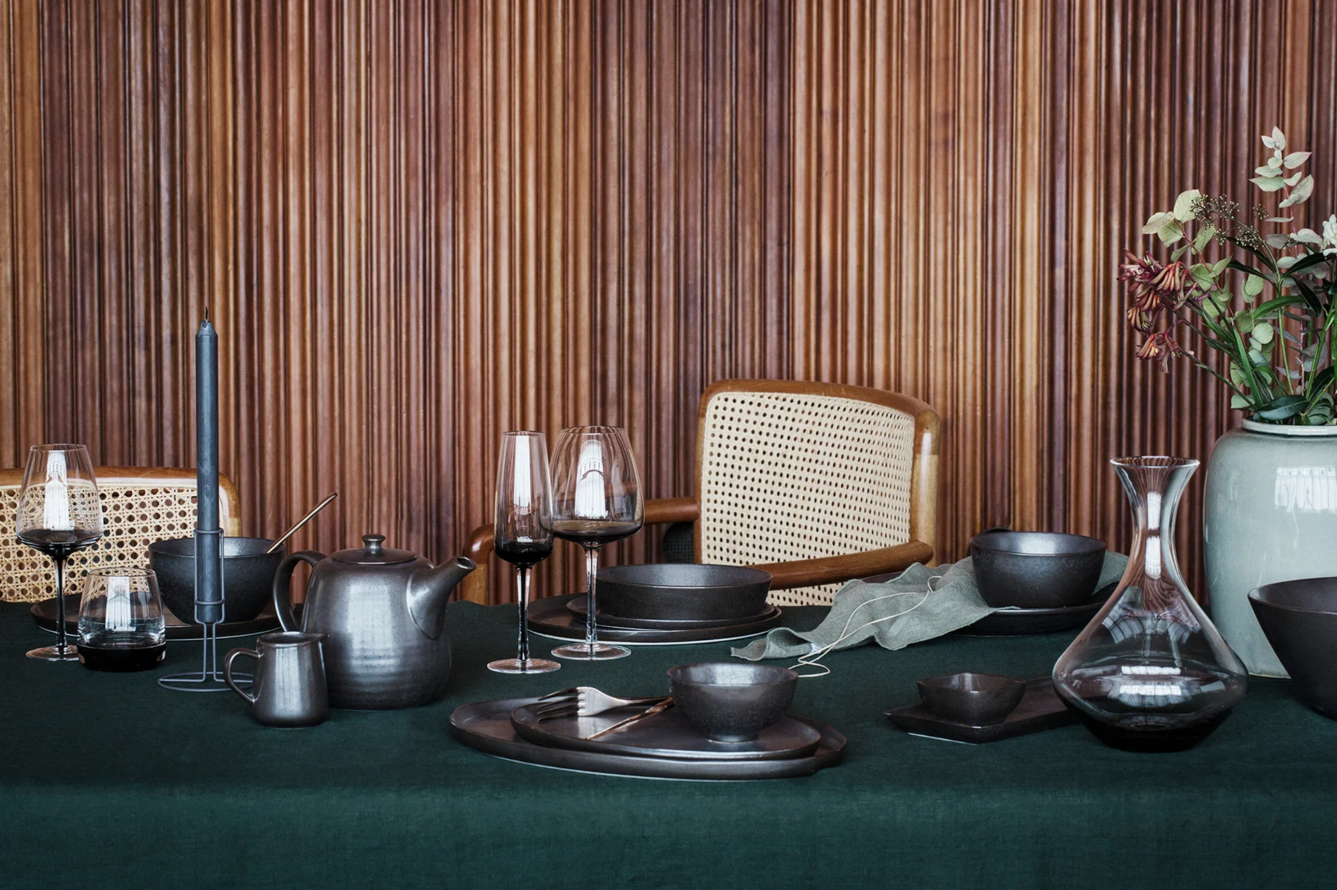 Smoke Karaffe 1,65 Liter, Klar-grau Broste Copenhagen