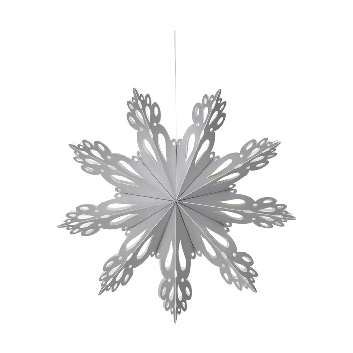 Snowflake Adventsstern - Silber, M - Broste Copenhagen