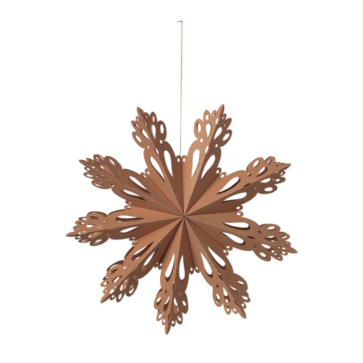 Snowflake Weihnachtsdekoration Indian tan - Ø30cm - Broste Copenhagen