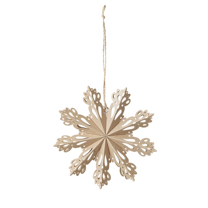 Snowflake Weihnachtsdekoration natural - Ø15cm - Broste Copenhagen