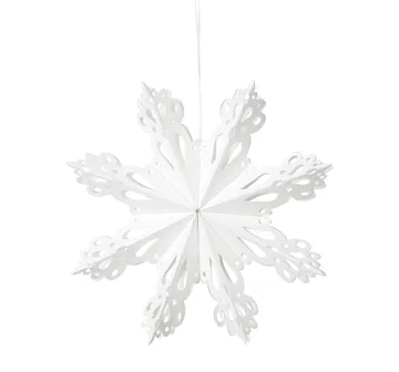 Snowflake Weihnachtsdekoration White - Ø15cm - Broste Copenhagen