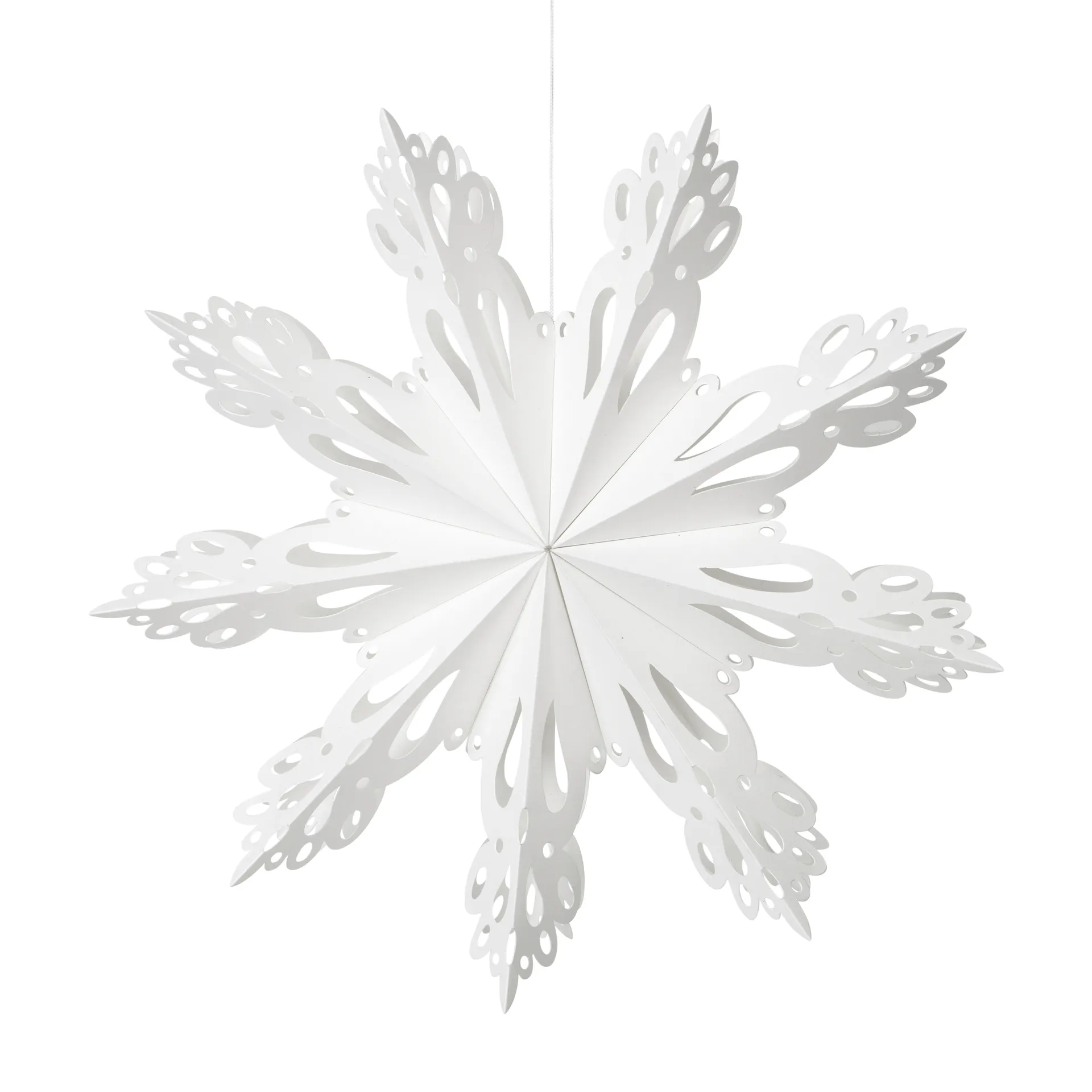 Snowflake Weihnachtsdekoration White, Ø30cm Broste Copenhagen