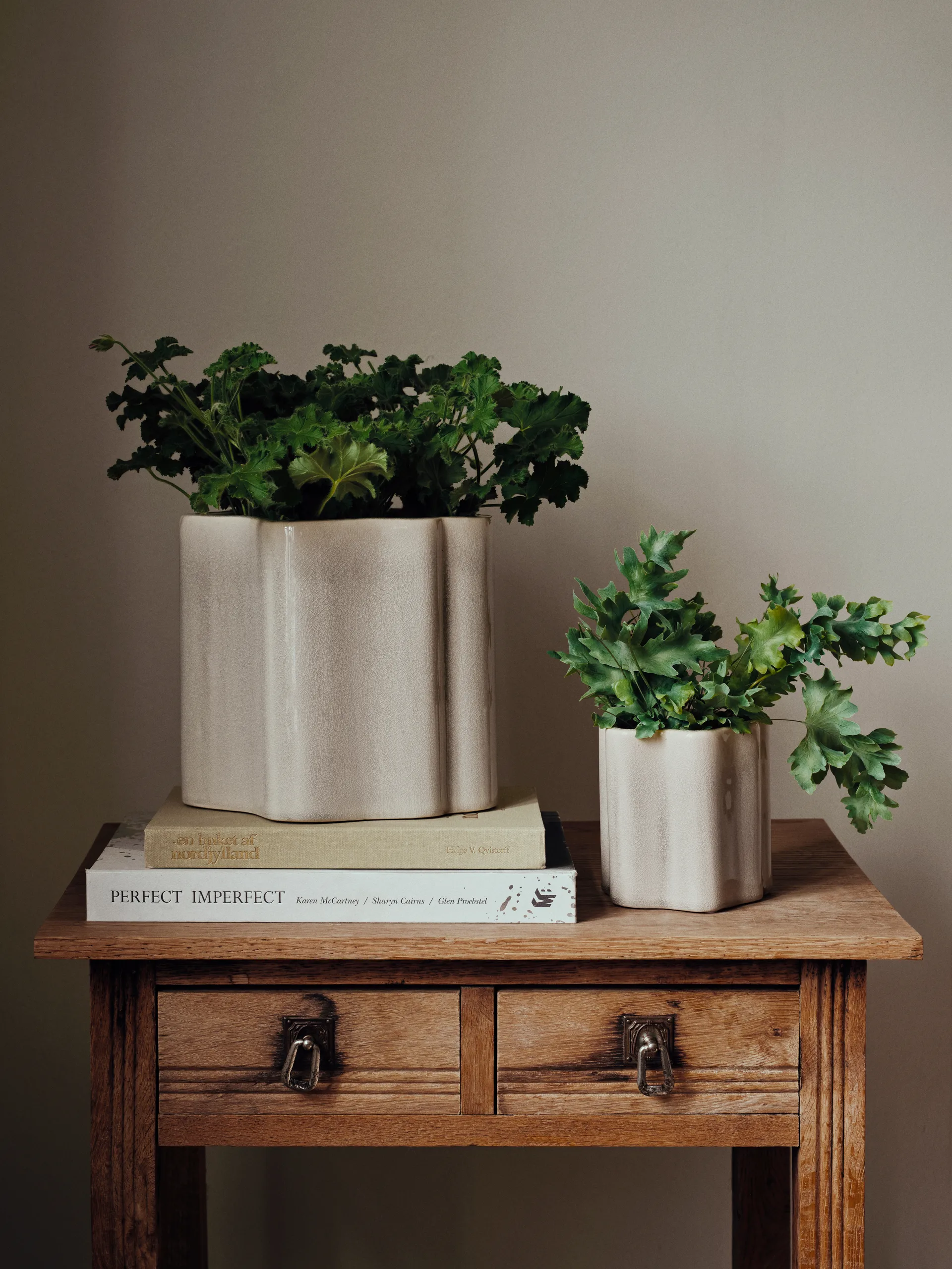 Sonja Blumentopf H:20 cm, Rainy Day Grey Broste Copenhagen