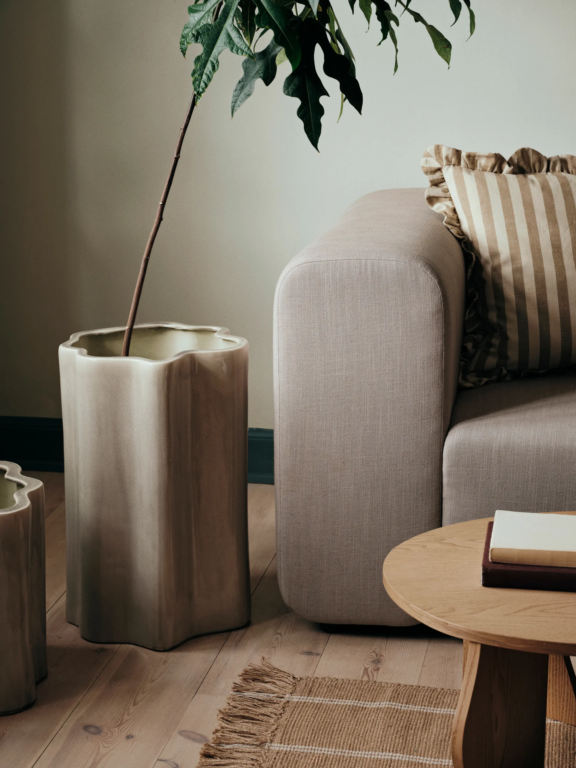 Sonja Blumentopf H:55 cm, Rainy Day Grey Broste Copenhagen