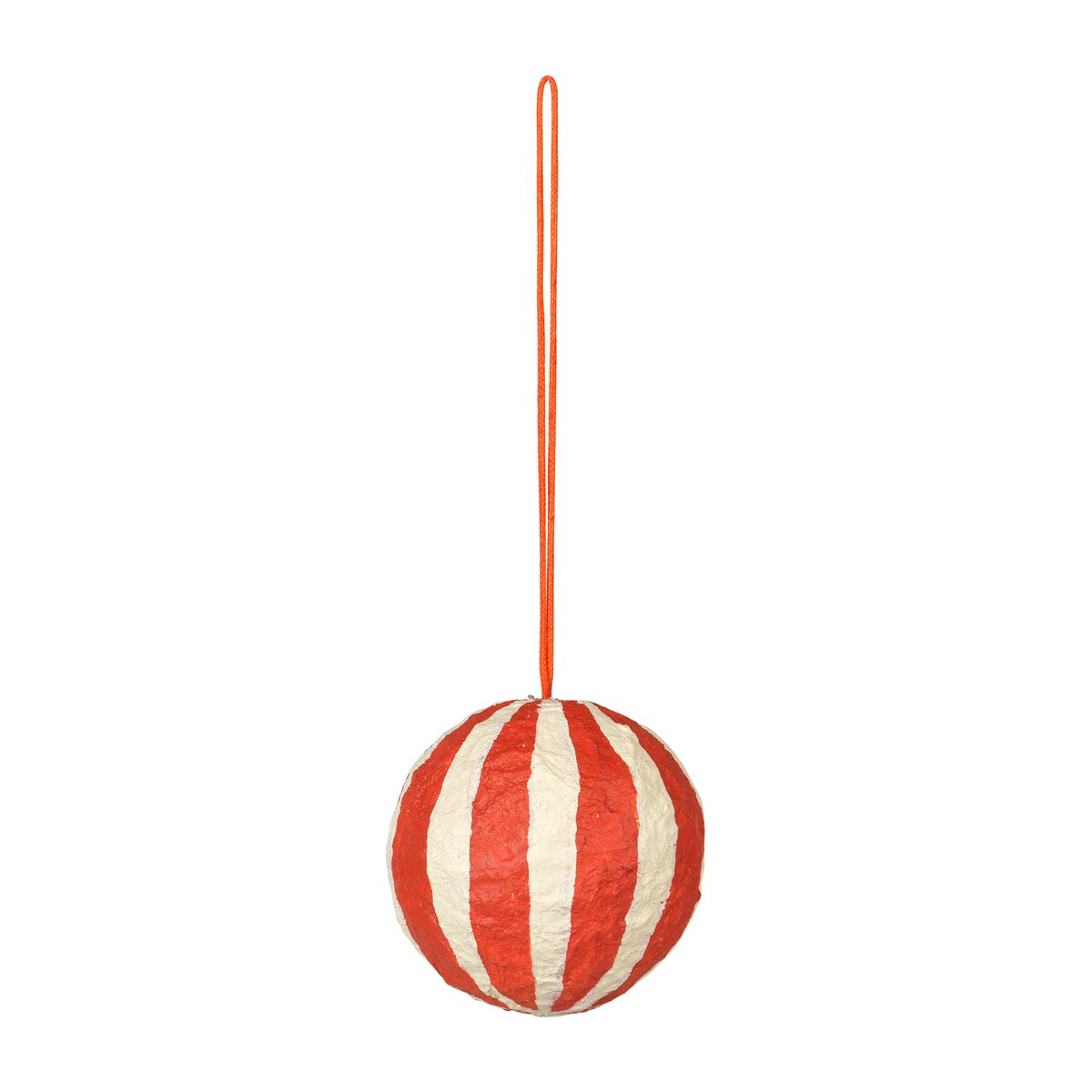 Broste Copenhagen Sphere Weihnachtskugel Pumpkin orange